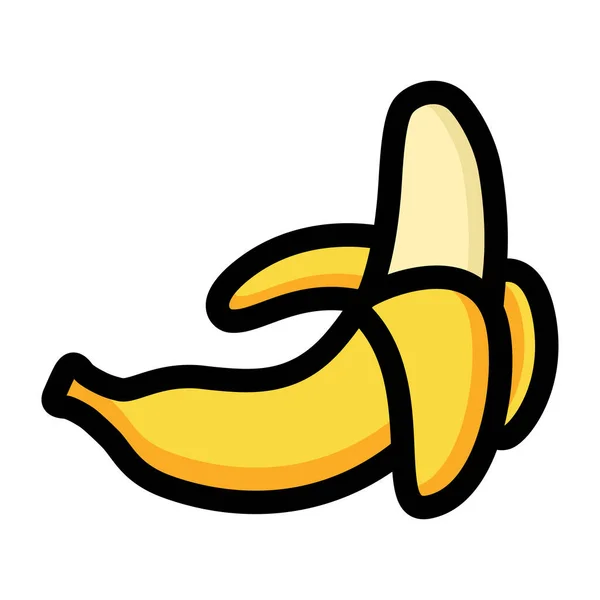 Banan Ikona Ilustracja Wektora — Wektor stockowy