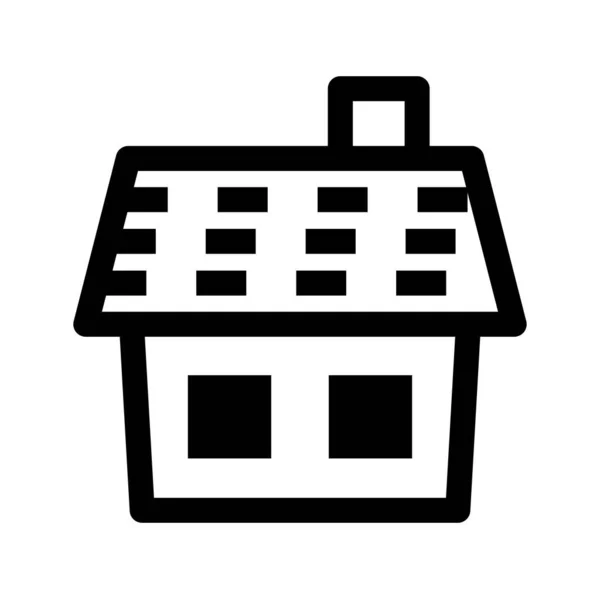 House Flat Icon Vector Illustration — Stock Vector