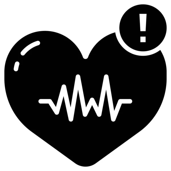 Heartbeat Pulse Icon Vector Illustration — Stock Vector