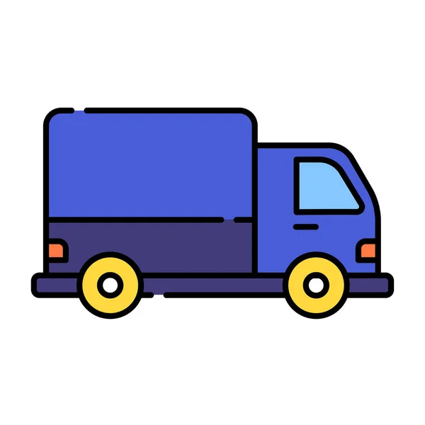 Icône Camion Dans Style Simple Isolé Sur Fond Blanc Illustration — Image vectorielle