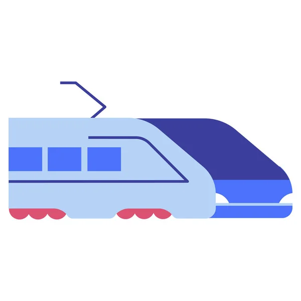 Ícone Trem Isolado Fundo Branco —  Vetores de Stock