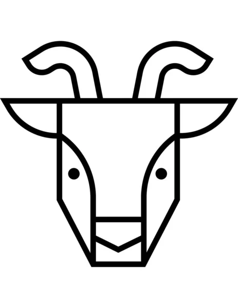 Animal Contorno Vector Icono — Vector de stock