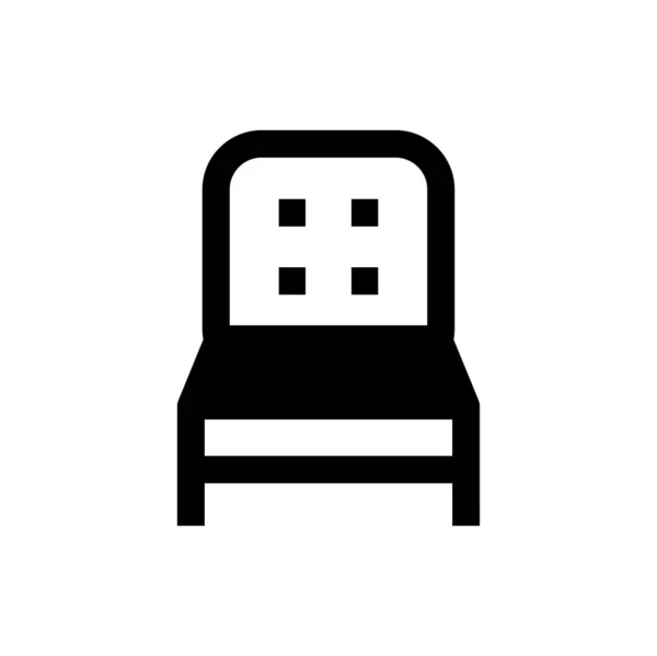 Sillón Icono Vector Ilustración — Vector de stock