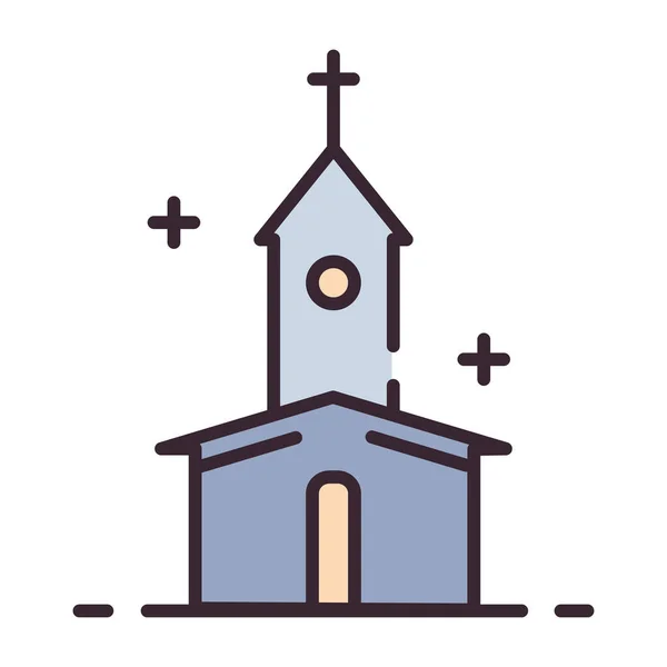 Igreja Ícone Ilustração Vetorial — Vetor de Stock