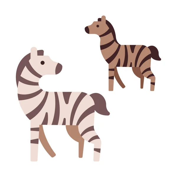 Zebra Web Ikona Vektorové Ilustrace — Stockový vektor