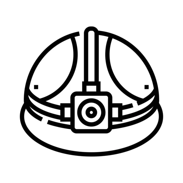 Helmet Web Icon Vector Illustration — Stock Vector