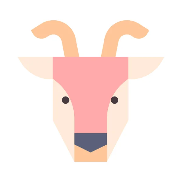 Niedlich Tier Gesicht Symbol Vektor Illustration Grafik Design — Stockvektor