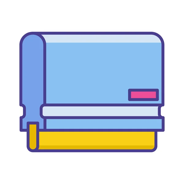 Buch Stack Icon Vektor Illustration Isolierte Umrisssymbol — Stockvektor