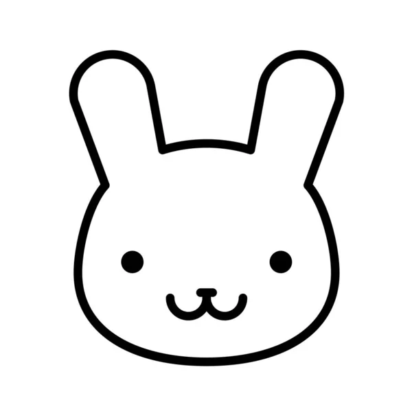 Веб Іконка Кролика Векторні Ілюстрації — стоковий вектор
