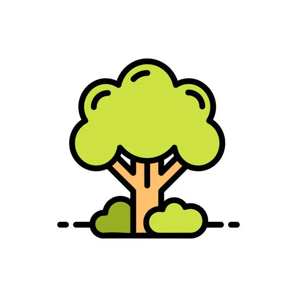 Árbol Icono Web Ilustración Vectorial — Vector de stock