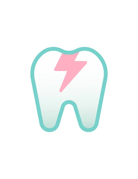 Zahn Symbol Vektorillustration — Stockvektor