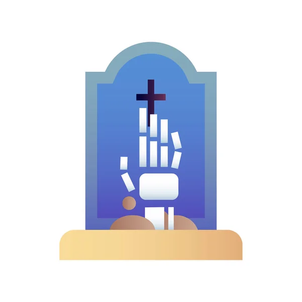 Tomb Icon Vector Illustration — Stock Vector