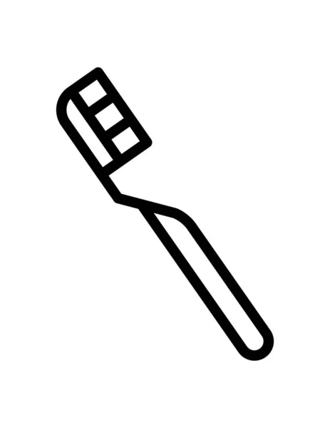 Zahnbürste Web Symbol Vektorillustration — Stockvektor