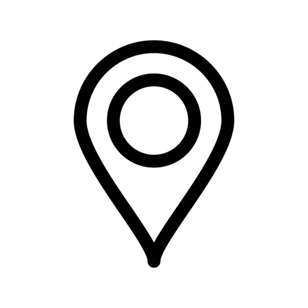 Geo Location Sign Web Icon Vektorillustration — Stockvektor