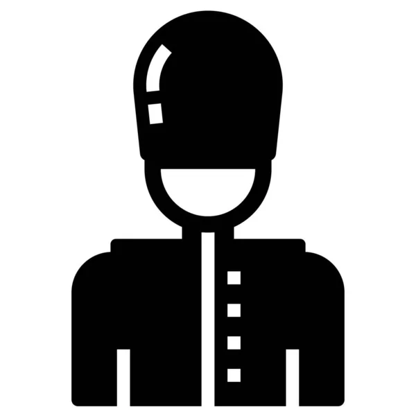 Avatar Homme Silhouette Icône Vectoriel Illustration Conception Graphique — Image vectorielle