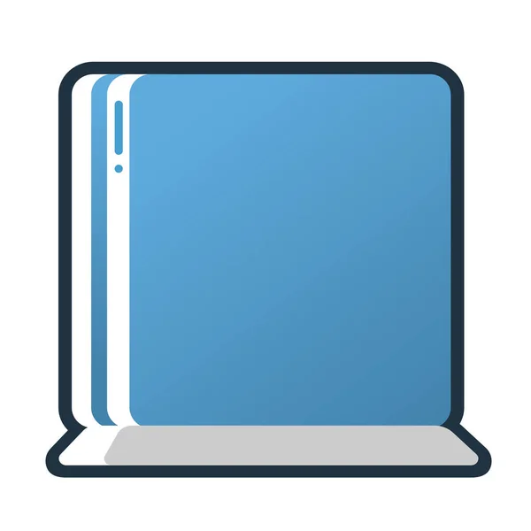 Blauer Bildschirm Web Symbol Vektorillustration — Stockvektor