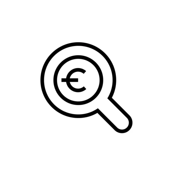 Magnifier Line Icon Vector Illustration — Stock Vector