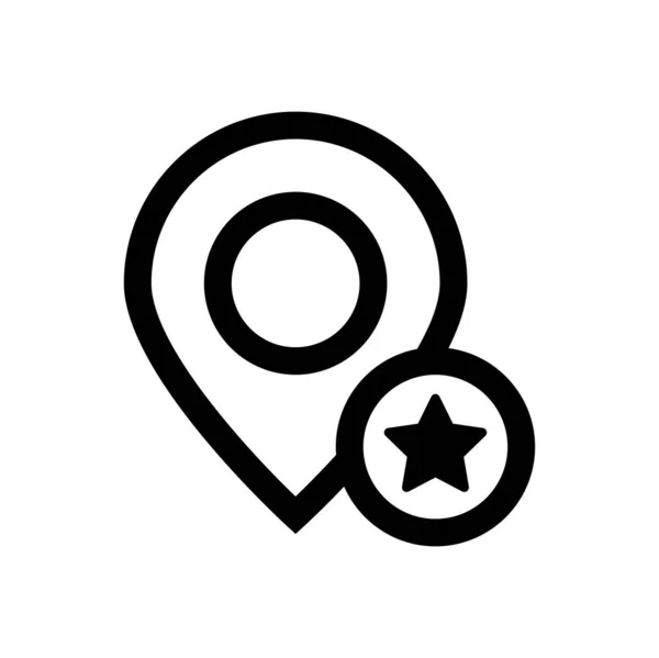 Geo Location Sign Web Icon Vektorillustration — Stockvektor