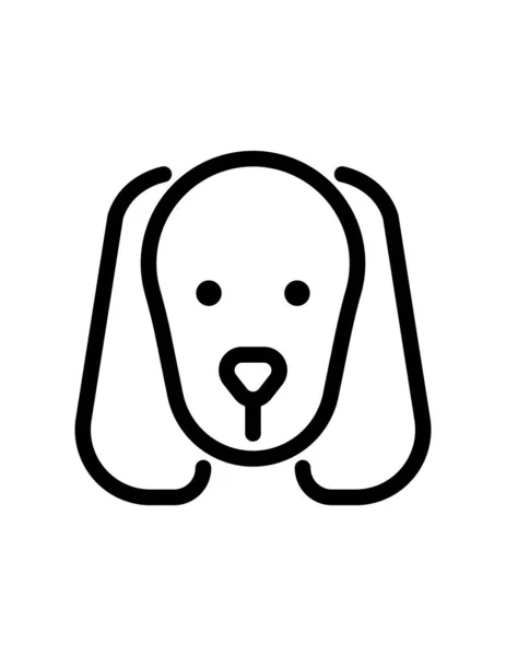 Hund Symbol Vektor Illustration — Stockvektor