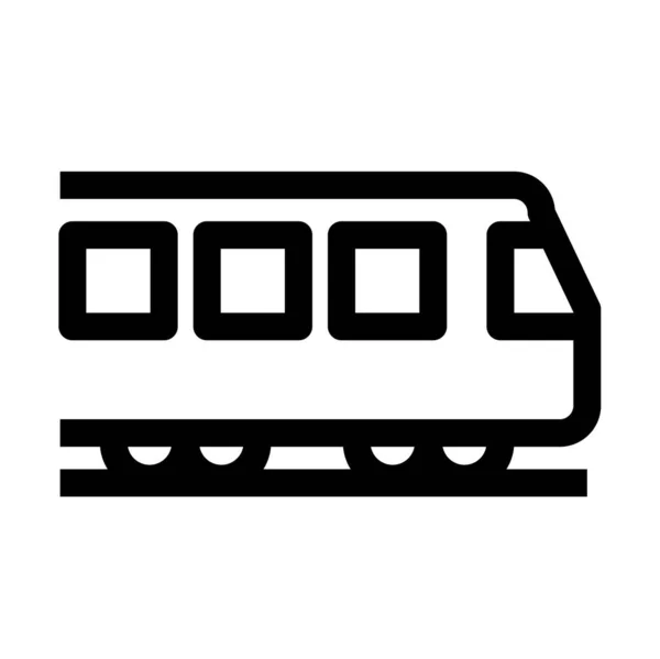 Trein Pictogram Vector Illustratie — Stockvector