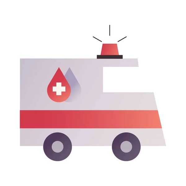Ambulance Flat Icon Vector Illustration — 스톡 벡터