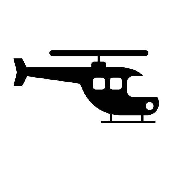 Ilustración Vectorial Icono Helicóptero — Vector de stock