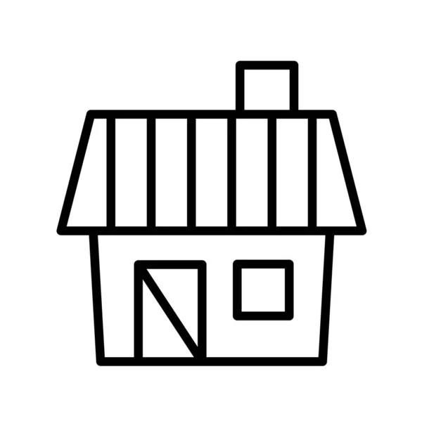 Huis Platte Pictogram Vector Illustratie — Stockvector