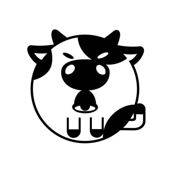 Icône Vache Illustration Vectorielle — Image vectorielle