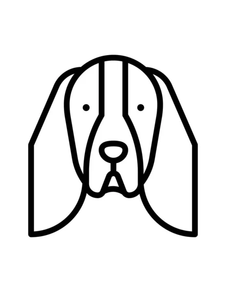 Hundesymbol Vektorillustration — Stockvektor