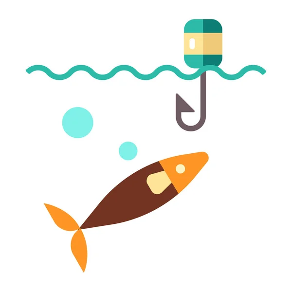 Fishing Icon Vector Illustration — Stock Vector
