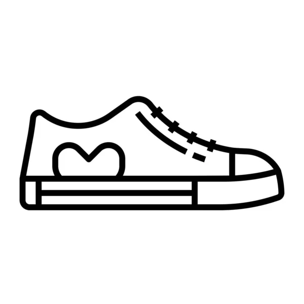 Línea Arte Vector Ilustración Zapatos — Archivo Imágenes Vectoriales