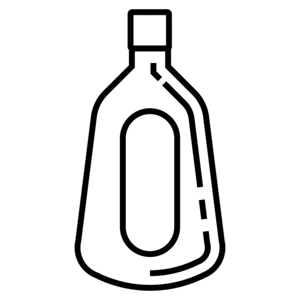 Vektor Illustration Flaska Vodka — Stock vektor