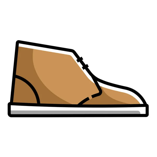 Illustration Vectorielle Une Chaussure — Image vectorielle