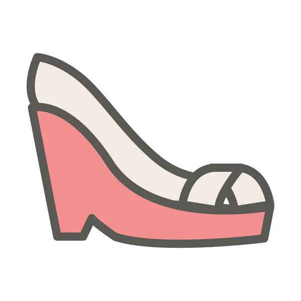 Ícone Sapato Web Ilustração Vetorial —  Vetores de Stock