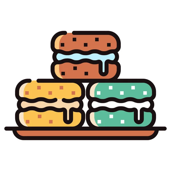 Hamburgerlerin Vektör Çizimi — Stok Vektör