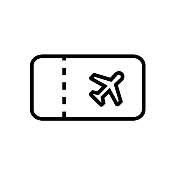Ticket Icono Ilustración Vectorial — Vector de stock