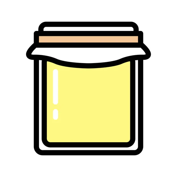 Jar Jam Icon Vector Illustration — Stock Vector