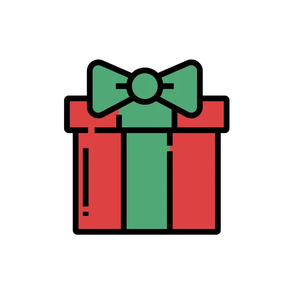 Icono Caja Regalo Vector Ilustración Diseño Gráfico — Archivo Imágenes Vectoriales