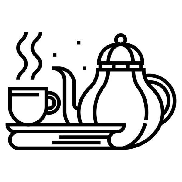 Vector Illustration Cup Tea — Stock Vector