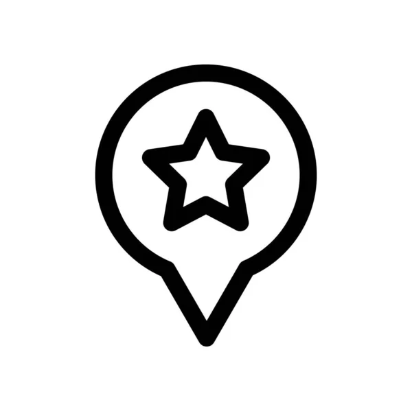 Geo Location Sign Web Icon Vektorillustration — Stockvektor