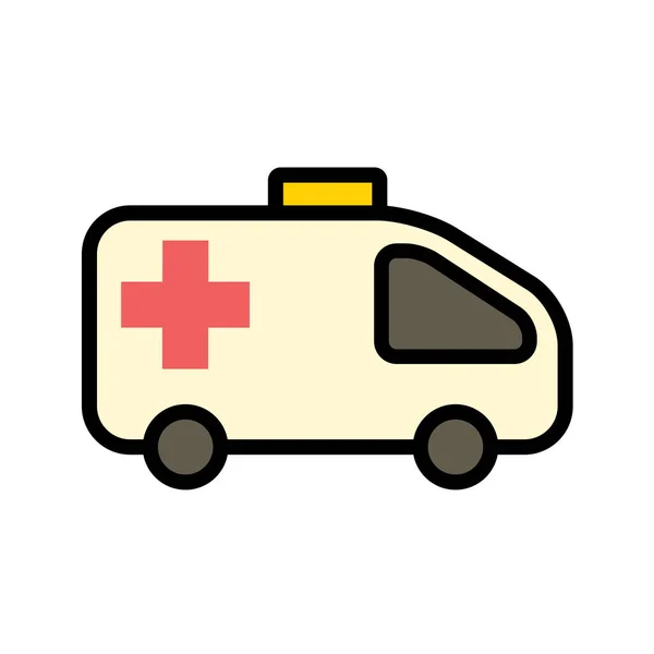 Ambulance Médicale Icône Voiture Illustration Vectorielle — Image vectorielle