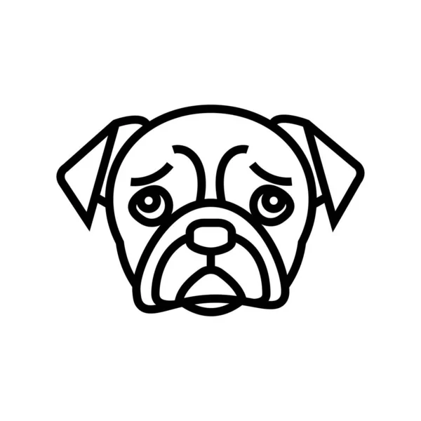 Dog Icon Vector Illustration — Stock Vector