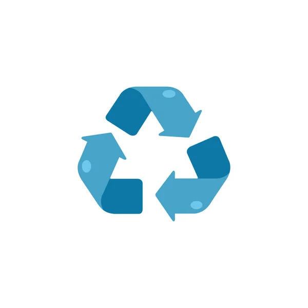 Recykling Symbol Ikona Wektor Ilustracja Grafika Projekt — Wektor stockowy