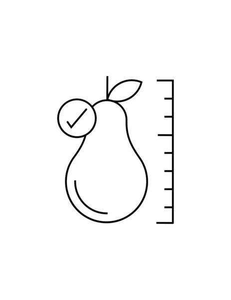 Apfel Symbol Vektor Illustration — Stockvektor