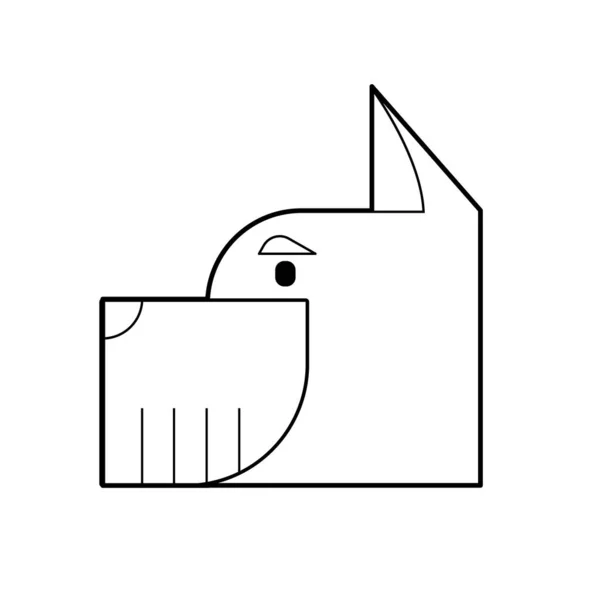 Yorkshire Terrier Icône Illustration Vectorielle — Image vectorielle