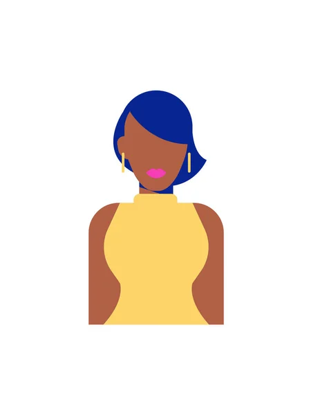Femme Avatar Icône Vectoriel Illustration — Image vectorielle