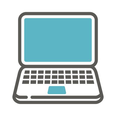 dizüstü bilgisayar simgesi vektör çizimi tasarımı