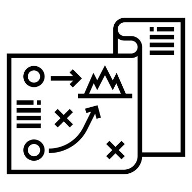 Bilim ve teknoloji çizgi vektör simgesi.