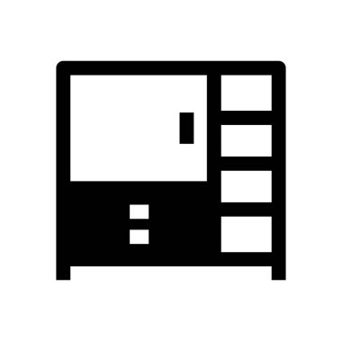 mobilya, simge, vektör illüstrasyonu 