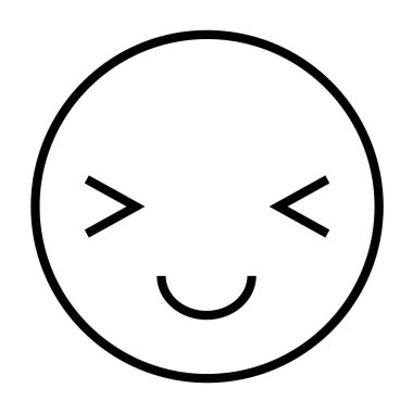 yüz web simgesi. Vektör illüstrasyonu 